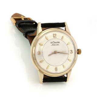 Le Coultre Automatic 14k Yellow Gold Men's Watch