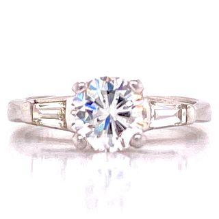.80ct Diamond Platinum Modern Engagement Ring