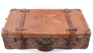 1903 Pagoma Leather Wrapped Corbin Suitcase