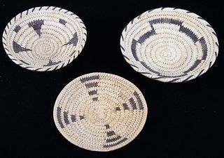 Navajo & Popago Hand Woven Coil Bowls
