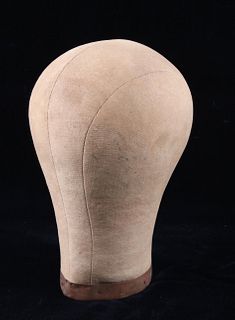 Antique Cloth Mannequin Head Hat Display