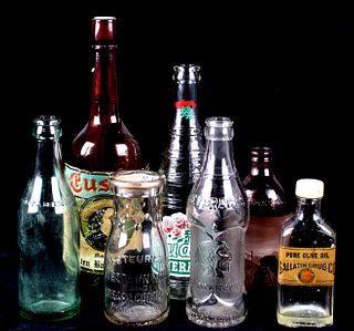 Rare Montana Glass Bottle Collection