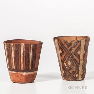 Pair of Pre-Columbian Pottery Cups