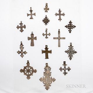 Collection of Ethiopian Coptic Axum Crosses