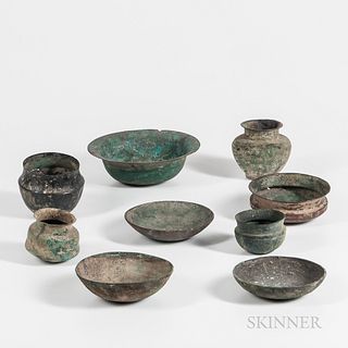 Nine Early Bronze Vessels