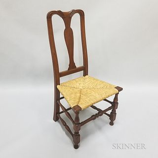 Queen Anne Carved Cherry Side Chair
