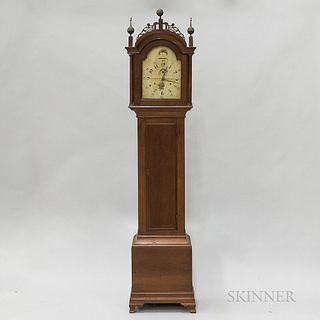 Riley Whiting Federal Cherry Tall Case Clock