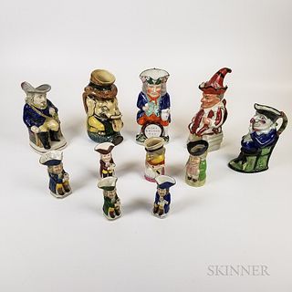 Twelve English Ceramic Toby Jugs