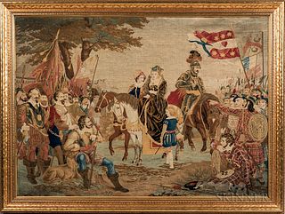 Embroidered History Picture of Mary Queen of Scots