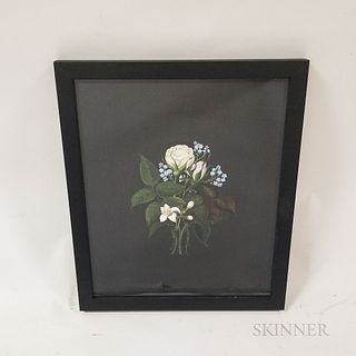 Framed P.A. Sherman Oil Painting of a Bouquet of Flowers