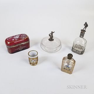 Five Glass Vanity Items