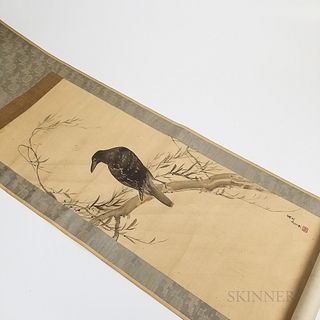 Hanging Scroll Depicting a Crow.