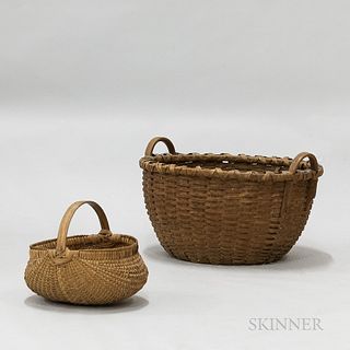 Two Woven Splint Baskets