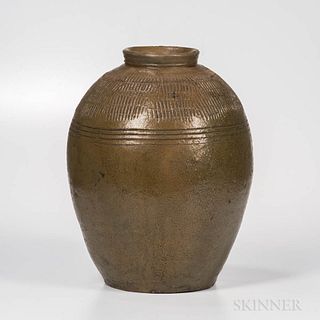 Large Southern Stoneware Jar