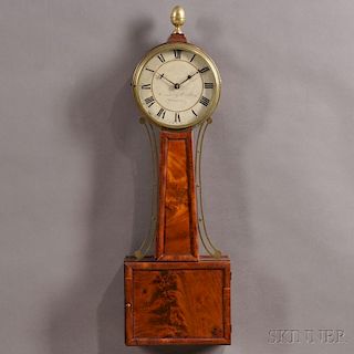 Samuel Whiting Patent Timepiece or "Banjo" Clock