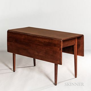 Large Federal Inlaid Cherry Drop-leaf Table