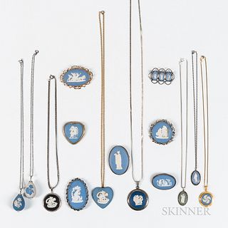 Fifteen Wedgwood Jewelry Items