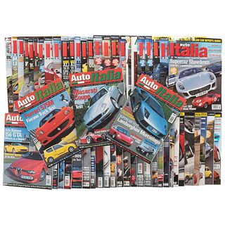 Revista Auto Italia. Gran Bretaña, 1997 - 2008. 4o. marquilla. Números 15 - 149, discontinuos. Encuadernados en rústica. Piezas: 104.