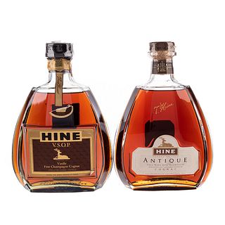 Hine. Antique y V.S.O.P. Cognac. France. Piezas: 2.