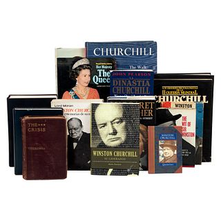 Caja de Libros sobre Winston Churchill e Historia de Gran Bretaña Algunos Títulos The Crisis; Winston Churchill; Biografía de Churchill