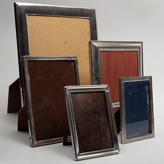 Group of Five Silver Frames