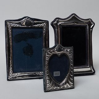 Group of Three English Silver Frames