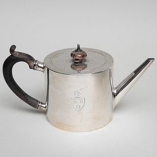 Geroge III Silver Drum Form Teapot