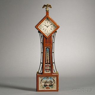 Miniature Diamond-Head Wall Clock by Wayne R. Cline