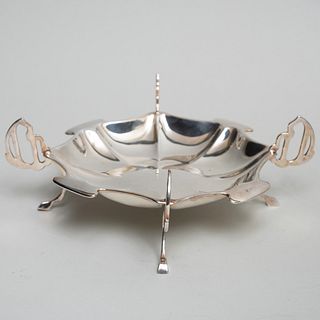 Edward VII Silver Shaped Bowl
