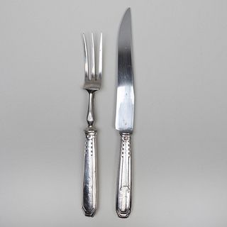 French Silver Carving Set