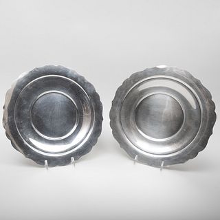 Pair of S. Kirk & Son Silver Circular Plates