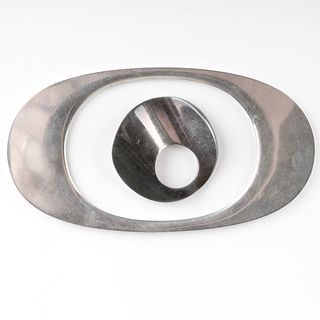 Contemporary Silver Bracelet and Silver Wave Ring/Pendant
