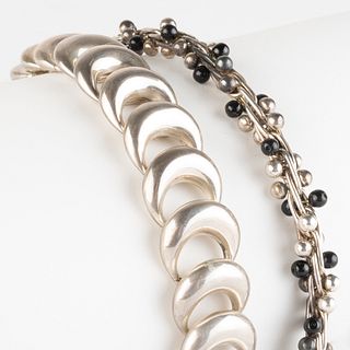 Two Sterling Silver Link Bracelets