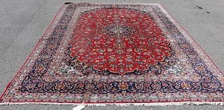Large Vintage Finely Hand Woven Roomsize Carpet.