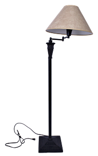 Standing Iron Swivel Lamp with Shade