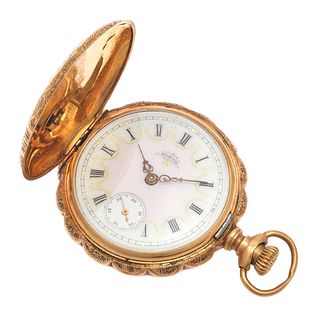 Elgin 14k Rose Gold Hunting Case Pocket Watch