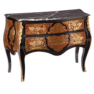 A Louis XV Boulle Work Style Commode