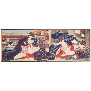 Shunga woodblock by Utagawa Kunisada II (1823-1880)