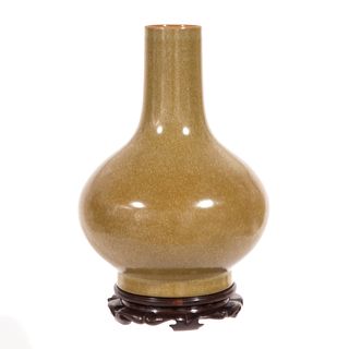 Eel Skin Glazed Vase, Guangxu Mark 
