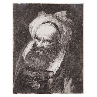 Giovanni Domenico Tiepolo, Old Man with a Turban