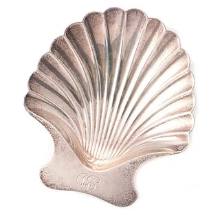 Tiffany & Co. sterling silver scallop shell dish