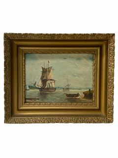 Artist Unknown, Possibly Russian Sailboats