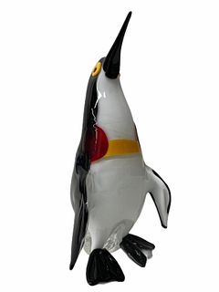 Artist Unknown Murano Penguin Sculpture
