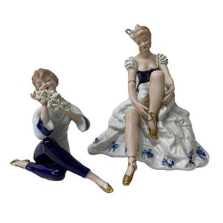 (2) Two Porcelain Figures