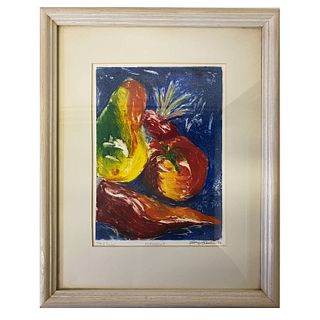 Still Life Lithograph Signed And Dated