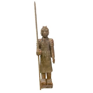 Vintage Chinese Terracotta warrior Sculpture