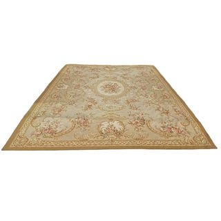 LARGE, Handwoven French Aubusson style rug