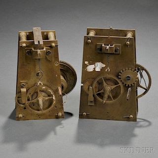 Two E. Howard Eight-day Wall Clock Movements