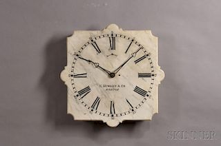 E. Howard No. 20 Marble Dial Wall Clock