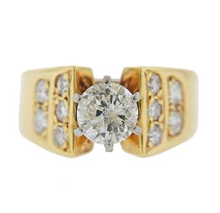 14k Gold 1.08ct Diamond Engagement Ring
